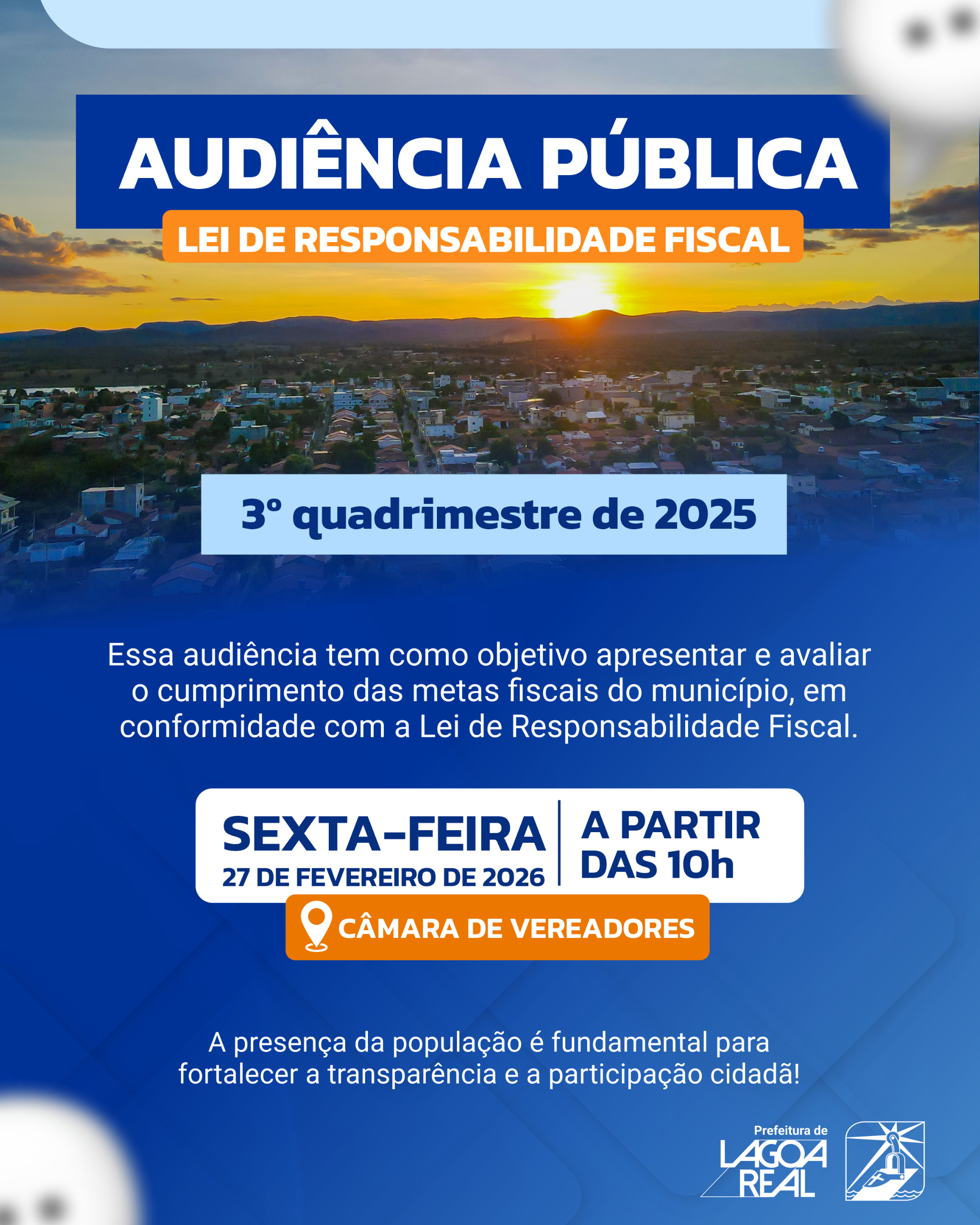 Audiência Pública - Lei de Responsabilidade Fiscal (3º Quadrimestre de 2025
